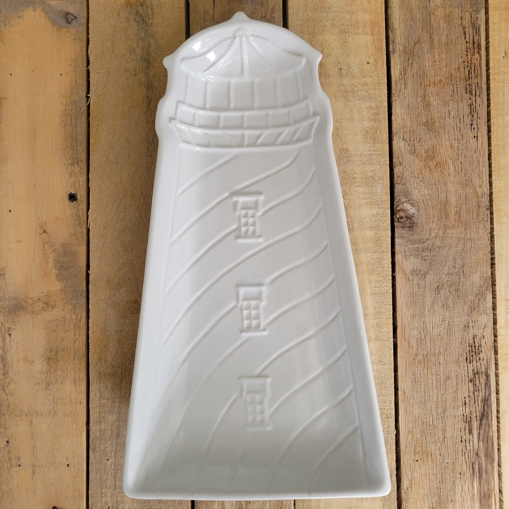 White Lighthouse Serving Platter